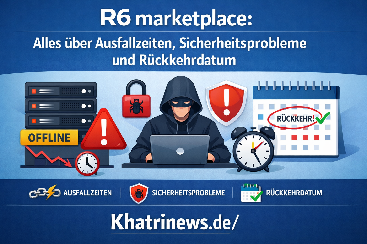 R6 marketplace: Alles über Ausfallzeiten, Sicherheitsprobleme und Rückkehrdatum