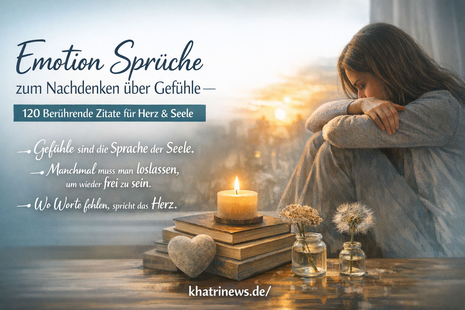 Emotion Sprüche zum Nachdenken über Gefühle – 120 Berührende Zitate für Herz & Seele